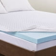 thumbnail image 3 of Gracie Mills 3 Inch Cooling Gel Memory Foam Mattress Topper Removable Cover GRACE-11171, 3 of 5
