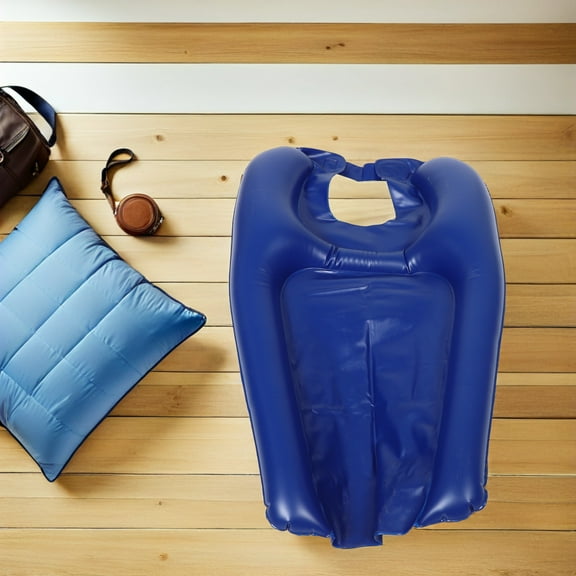 Raindrops Pvc Hair Washing Basin for Elderly Care - Portable Shampoo Tray for Disabled Patients 1 Pack