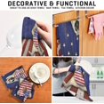 thumbnail image 4 of Unique USA Flag Tea Towels Set of 6 Cute Pug Dog Kitchen Dish Cloth with Hanging Loop, 18"x28"Lint-Free Absorbent Towel for Kitchen Drying Wiping and Cleaning, 4 of 7
