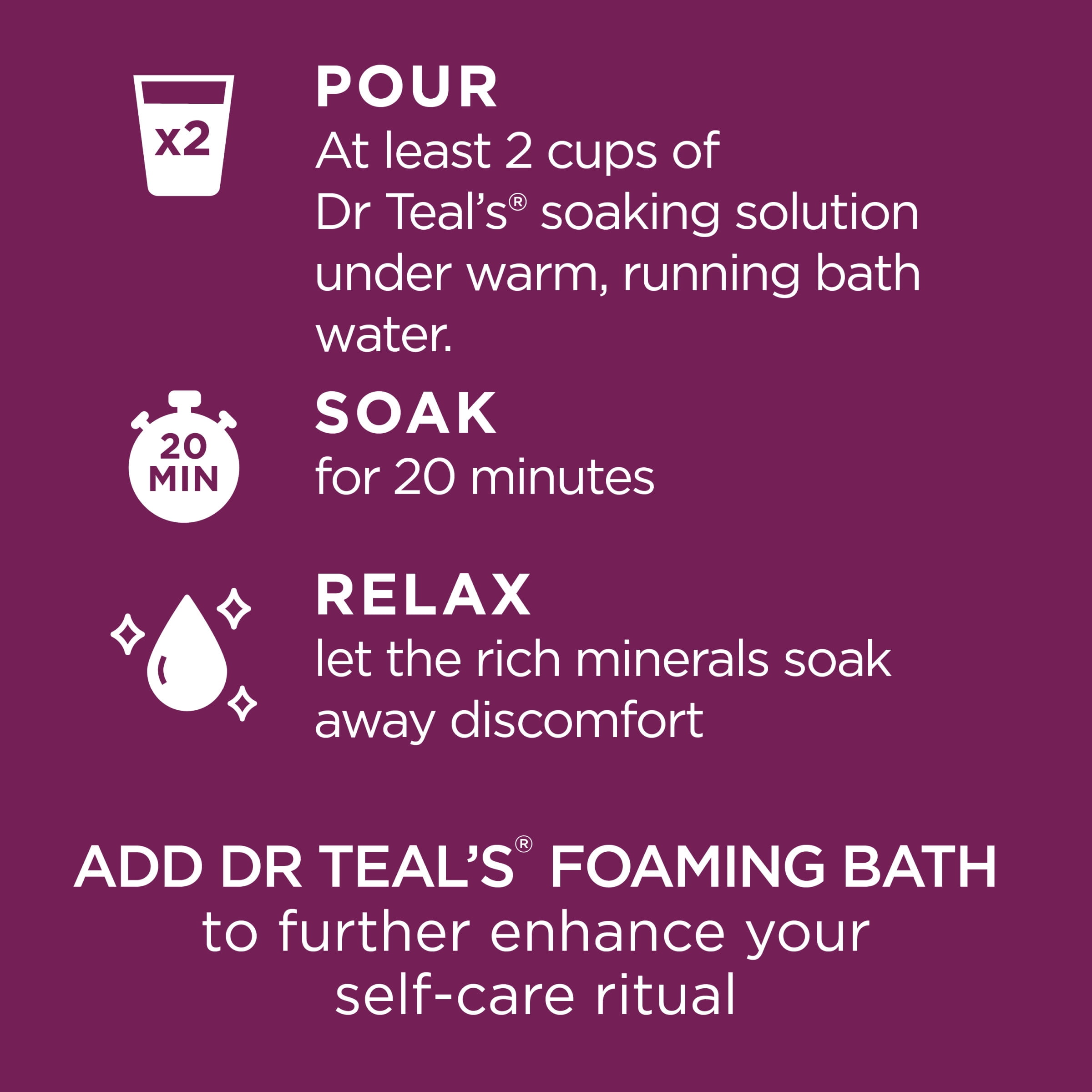Dr Teal's Epsom Salt Magnesium Soak, Black Cherry & Vanilla, 3 lbs