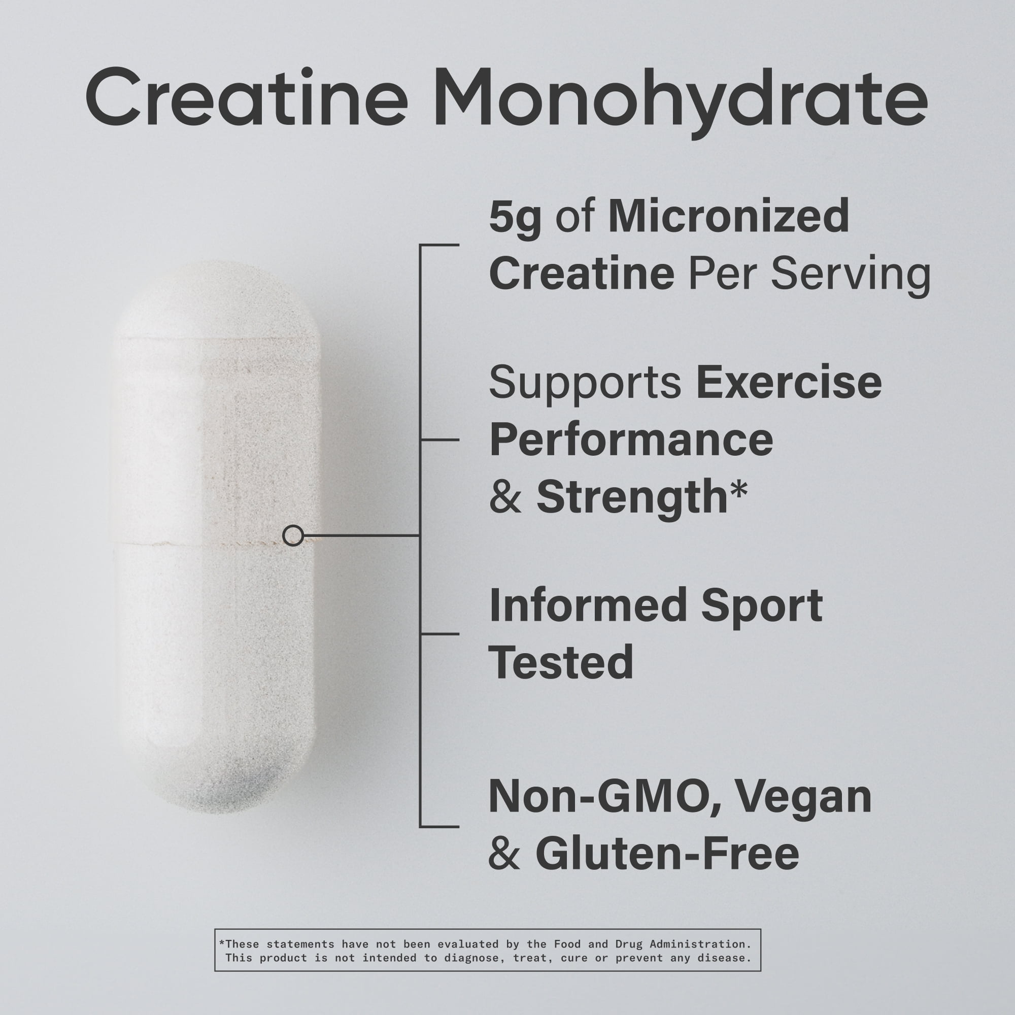 Sports Research Creatine Monohydrate 5000mg 116 veggie caps
