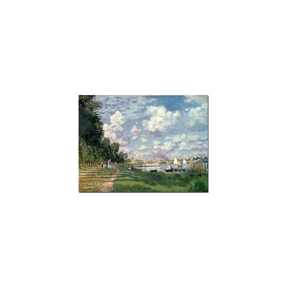 Trademark Fine Art Claude Monet The Marina at Argenteuil, 1872 Canvas Wall Art - 24x32