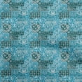 thumbnail image 1 of oneOone Viscose Chiffon Teal Blue Fabric Patchwork Dress Material Fabric Print Fabric By The Yard 42 Inch Wide, 1 of 5