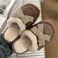 thumbnail image 5 of Agkizg Womens Fuzzy Slippers, House Slippers, Decorative Fuzzy Lined House Slippers Multi Size Warm Plushes Comfortable Casual Indoor Winter Slippers, 5 of 7