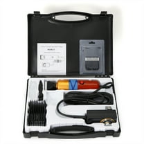 200W Dog Grooming Shears, Electric Groomer Shaver Set with 2 Length Guards and Carry Box for Dogs Cats & Sheep