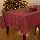 thumbnail image 1 of Mantel navideño Mantel a cuadros rojo Adornos navideños Poliéster Rectángulo Mantel a cuadros Cuadros tartán para cena de Navidad Nochevieja Comedor - 60 x 84 pulgadas esquí esquí Gafas de esquí, 1 of 5