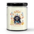 thumbnail image 3 of Watercolor Newfoundland Happy Birthday Celebration Balloons Gift Party Soy Wax Candle Newfie Dog Lover Gifts 16oz White Vanilla Candle - 00028, 3 of 5