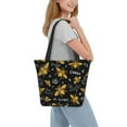 thumbnail image 7 of Kll Tote Bag For Women Hohey Bee Golden Embroidery Print Shopping Grocery Reusable Bags For Office School Shopping Travel, 7 of 7