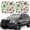 Paisley, variant on Naloa Pineapples1 2 Piece Foldable Car Sun Shades, Car Windshield Sunshade, Front Window Sunshade for Car, Truck, SUV - Small