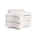 thumbnail image 2 of First Tooth and Curl Star Glossy White 4 x 4 Stoneware Ceramic Baby Keepsake Box, 2 of 3