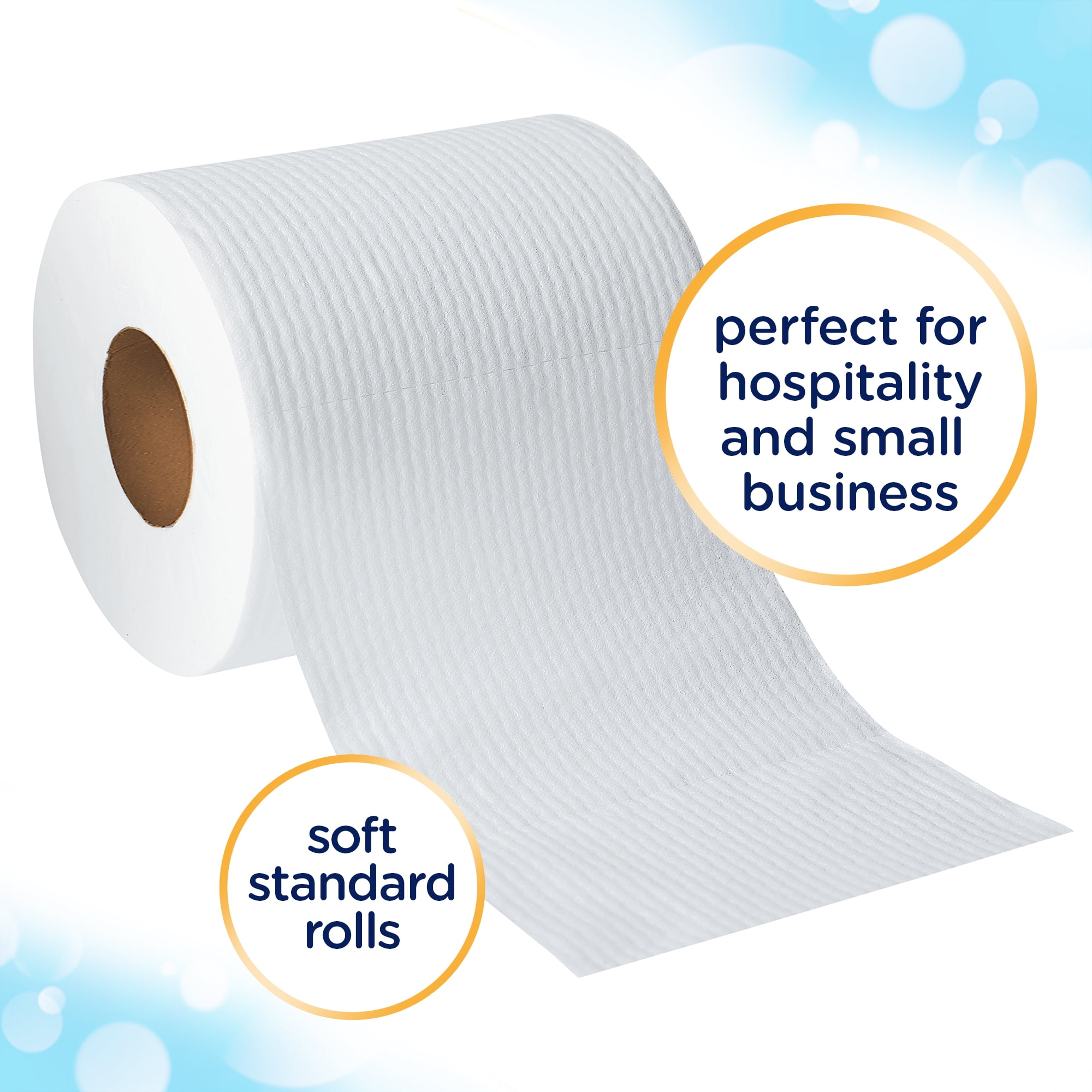 Cottonelle Professional Standard Roll Toilet Paper, Bulk (12456), Ultra CleanCare Bathroom Tissue, Clean Ripple Texture, White (48 Rolls of 170 Sheets, 8,160 Sheet Total)