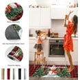 thumbnail image 4 of Tapis de Cuisine Lavables de Noël, Tapis de Sol Rembourrés, Bonhomme de Neige, Tapis de Cuisine Antidérapants, Tapis de Confort Anti-Fatigue pour Cuisine/évier/buanderie, Carreaux Rouges, 4 of 6
