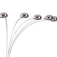 thumbnail image 2 of Benzara BM230127 Metal Arch Tree Floor Lamp with 5 Bulbs, Silver, 2 of 5