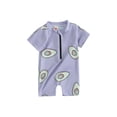 thumbnail image 1 of SUNSIOM Toddler Girls Rash Guard Swimsuit Rompers Zipper Short Sleeve Avocado Print Kids Bathing Suit Baby Swimwear, 1 of 6