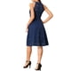thumbnail image 3 of INSPIRE CHIC Vestido de Mujer Floral de Encaje con Cuello Halter Sin Mangas Elegante Vestido de Cóctel A-Line S Azul Oscuro, 3 of 5