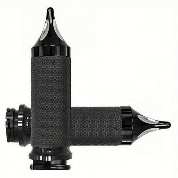 Avon MF-63B-ANO-SPK Memory Foam Grips with Spike Ends - 1.625in. - Black