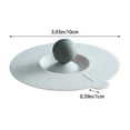 thumbnail image 3 of Silicone Cup Covers, Creative Mug Cover, Anti-Dust, Airtight Seal, Food Grade Silicone Hot Cup Lids Silicone Cup Lids Leakproof Covers Assorted Colors for Home Kitchen Use, 1Pack(Grey,3.9x3.9x0.4"), 3 of 9
