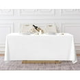 thumbnail image 5 of 2 Pack White Rectangle Tablecloth 90 x 132-inch Rectangular Polyester Table Cloth for Weddings, Banquets, or Restaurants, 5 of 7