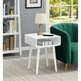 thumbnail image 3 of Pemberly Row Table d'Appoint Carrée Contemporaine, Fini Bois Blanc, 3 of 3