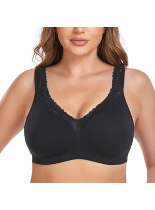 Mlqidk Padded T Shirt Bras for Women Plunge Push up Bra Plus Size Underwire  Bra Gray 38C 