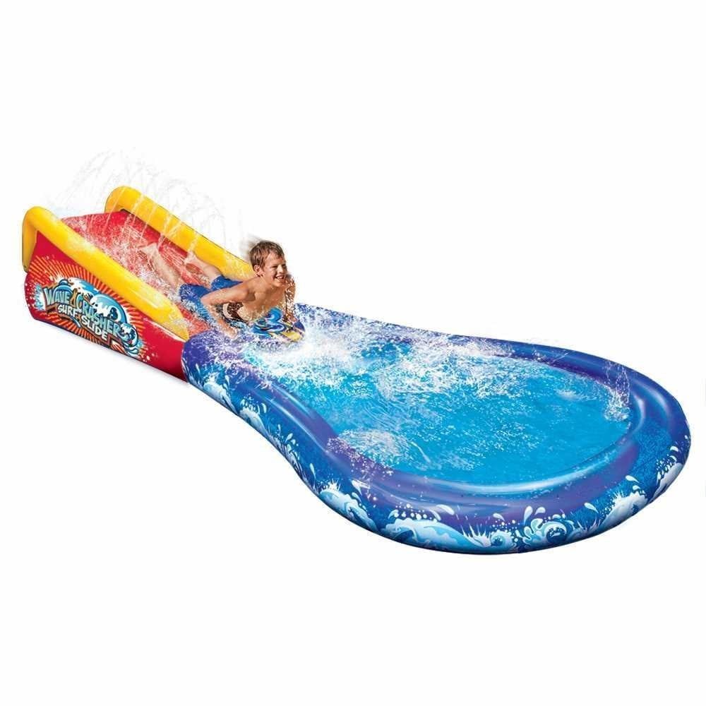 Banzai Inflatable Wave Crasher Surf Water Slide and Pool with Body
