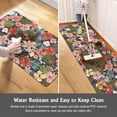 thumbnail image 5 of Floral Anti Fatigue Kitchen Mat Set of 2,Farmhouse Kitchen Rugs and Mats,Waterproof Non Slip Memory Foam Cushioned Comfort Kitchen Floor Mat,Padded Kitchen Mats for Standing 17‘‘x30‘‘+17‘‘x47‘‘, 5 of 6