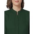 thumbnail image 5 of eloria Women Summer A-Line Button Down Casual Short Midi Dress Color: Pine Green|Size: L, 5 of 7