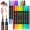 18 colors bullet&brush tips, variant on SUNEE 72 Colors Acrylic Paint Markers, 36 Pack Brush Tip Paint Pens with Automatic Ink Control System, Coloring Markers for Metal, Rock, Ceramic, Wood, Canvas, Glass, DIY Crafts Art Supplies Kit