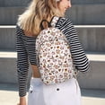 thumbnail image 5 of Vsdgher Christmas Santa Cartoon Snowman Print Canvas Backpack Travel Rucksack Unisex Knapsack 15.7/17.7Inch Laptop Backpack for Work,College-Medium, 5 of 5
