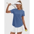 thumbnail image 4 of Rosvigor Womens Workout Tops Short Sleeve Tee Shirts Comfy Athletic Shirts Loose Womens Activewear Tops for Gym Running Yoga, 4 of 8