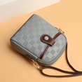 thumbnail image 1 of LinYooLi Womens Classic Plaid Shoulder Bags High Quality Leather Crossbody Bag Simple Design Trend Handbag Lady Small Messenger Bag, 1 of 6