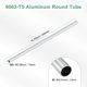 thumbnail image 3 of Tubo redondo de aluminio 6063 de 400 mm, 13 mm ID 15 mm OD, tubería de aluminio sin costura para construcción / mecanizado / manualidades DIY [0.51x0.59x15.75IN], 3 of 7