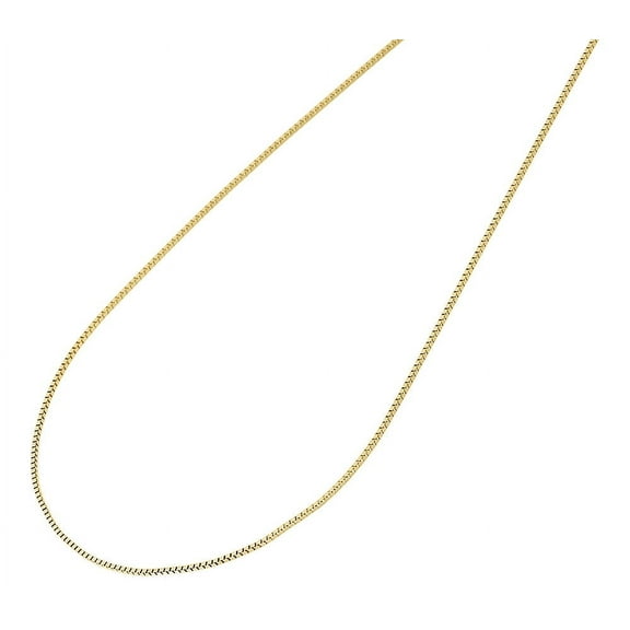 10K Yellow Gold 0.50MM Box Chain Necklace 24" Length
