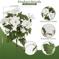 thumbnail image 2 of Clearance Artificial flowers under $5,Artificial 7 Pronged Morning Glories Artificial Flower Morning Glories And Outdoor Living Room Decoration Inserts, 2 of 9