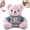 Hoodie-Gray, variant on Teddy Bear Personalized Plush Toys, Customized Gifts Stuffed Bear with Text as Gift on Christmas Birthday (8 IN-Text)