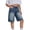 Blue-A, variant on Denim Shorts For Girls Button Down Zipper High Waist Cargo Pants Casual Loose Trendy Short Jeans With Pockets (9-10 Years, Gray-A)