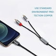 thumbnail image 5 of Lightning To Rca Cable Audio Aux Adapter, Stereo Y Splitter Adapter For Select Iphone, Ipad For Power, Car, Home Theater, Speakers, 5 of 5