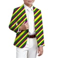 thumbnail image 4 of JAJAHO Boys Carnival Formal Jacket For Kids Rave Party Long Sleeve Button Up Dress Coat Slim Fit Blazer 3-14 Years, 4 of 4