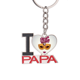 thumbnail image 1 of La feminidad máscara Feliz Carnaval de Venecia El soporte del llavero de metal del llavero ama a papá, 1 of 3