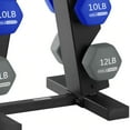 thumbnail image 5 of HolaHatha 3, 5, 8, 10, & 12 lb Neoprene Hexagon Dumbbell Weight Set w/ Stand, 5 of 5