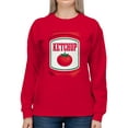 thumbnail image 2 of Ketchup Label with Tomato Women's Sweatshirt, 2 of 3