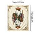 thumbnail image 3 of Ghost Spades K Throw Blanket, Halloween Fall Playing Card Fleece Blanket For Couch Sofa Bed Fall Room Decor Thanksgiving Gift (1PC, 27.5"x39.4"), 3 of 7