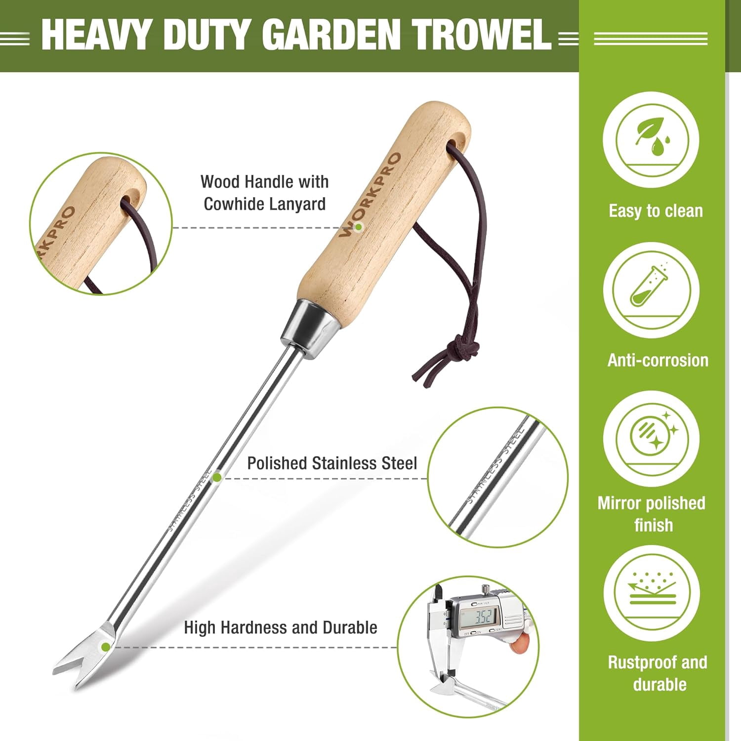 Cordless Grass Shear & Shrubbery Trimmer with Wood Handle - Lightweight Hedge Cutter for Lawn and Garden