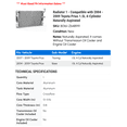 thumbnail image 2 of Radiator 1 - Compatible with 2004 - 2009 Toyota Prius 1.5L 4-Cylinder Naturally Aspirated - Autopart Premium, 2 of 2