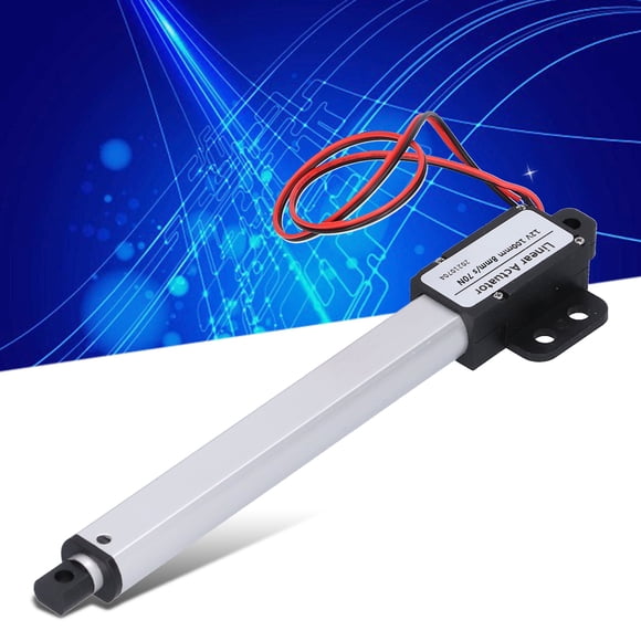 Linear Actuator, 4in Stroke 12V Mini Electric Linear Actuator Low Noise, Metal Linear Motion Actuator for DIY Robot, Cabinets, Window Opener