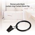 thumbnail image 4 of Inteprter 10 Pieces Window Curtains Hanging Hook with Clamps Replacement Accessory Drape Clips for Household Living Room Office Type1, 4 of 6
