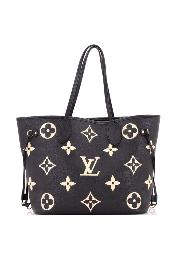 Pre-Owned Neverfull NM Tote Bicolor Monogram Empreinte Giant MM By Rebag
