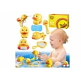 thumbnail image 1 of Juego De 8 Juguetes De Baño Bebé Con Chorro Giratorio Xtellar amarillo, 1 of 4
