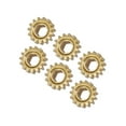 thumbnail image 3 of 6 Pieces Guitar Tuning Peg Gears Accessory Music Instrument Components Metal Machine Head Knob Tuner Peg Gear Replace Component Golden, 3 of 6