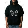 thumbnail image 2 of 1pcs 100% Cotton HoodieBlack T Shirt With White Butterfly And Skull Design Men's T-Shirts 220g Green Graphic Shirt Outfits Men Tshirt Coquette Bow Denim Tear Hoodie Women's T-Shirts Summer Graphic T-, 2 of 4